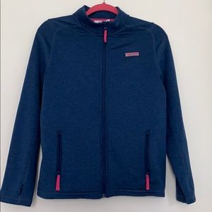 vineyard vines girls fleece zip up